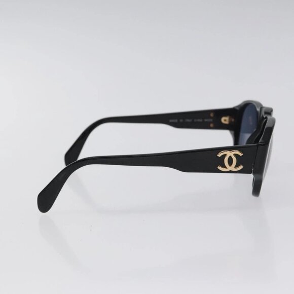 CHANEL Sunglasses plastic Black CC Auth SW917 main image 4